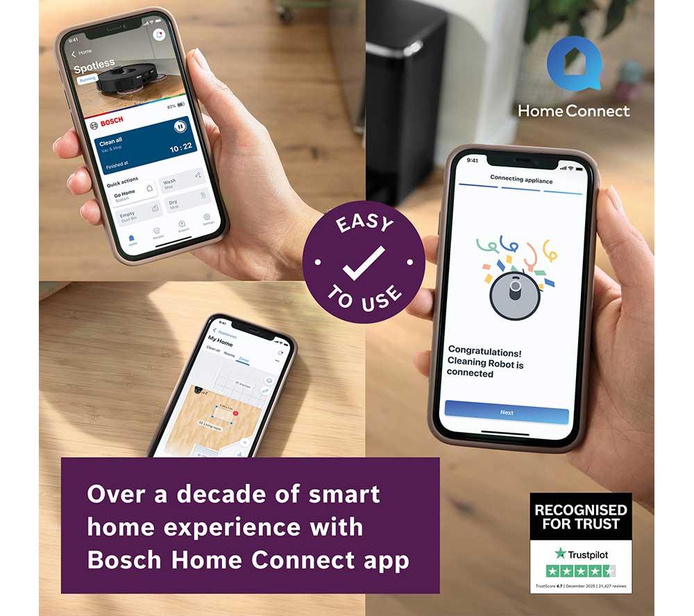 Aspiradora y fregona robot BOSCH Spotless Max BCRDW3B - Negro