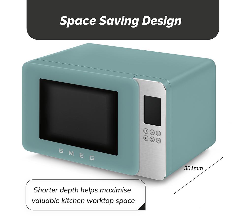 SMEG Collezione MOC01EGMUK Microwave with Grill - Emerald Green