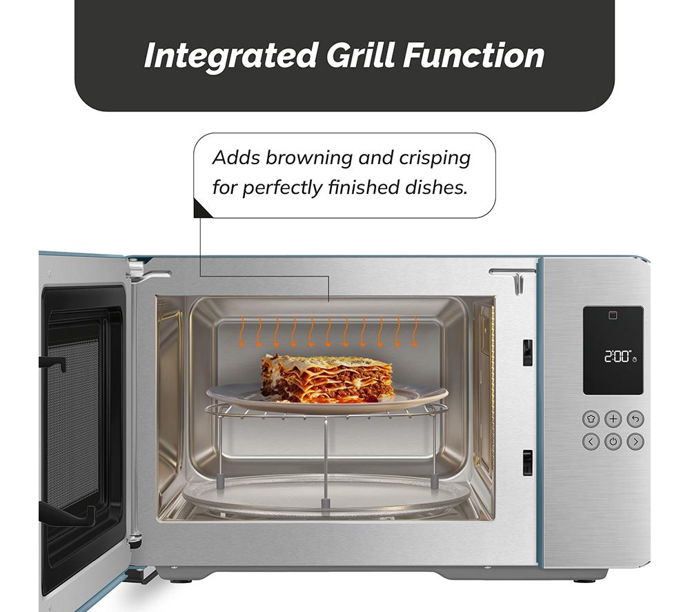 SMEG Collezione MOC01SBMUK Microwave with Grill - Storm Blue