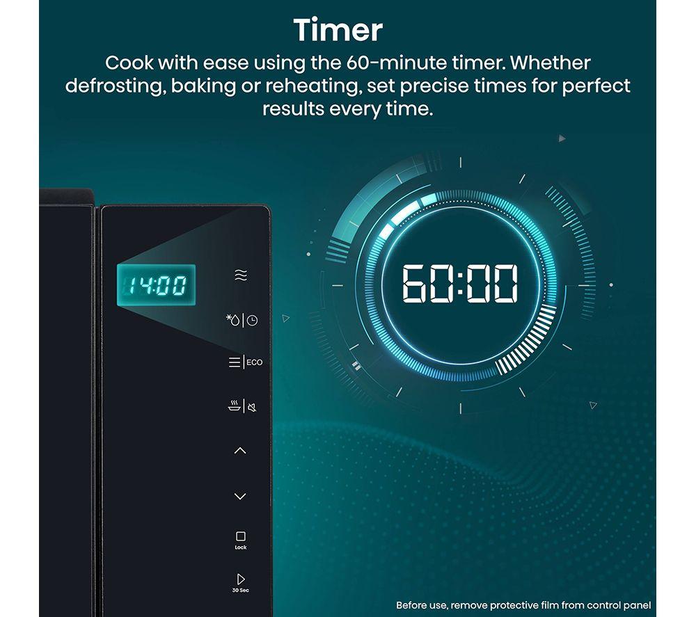 HISENSE H23MOBS5H4UK Kompakte Solo-Mikrowelle – Schwarz