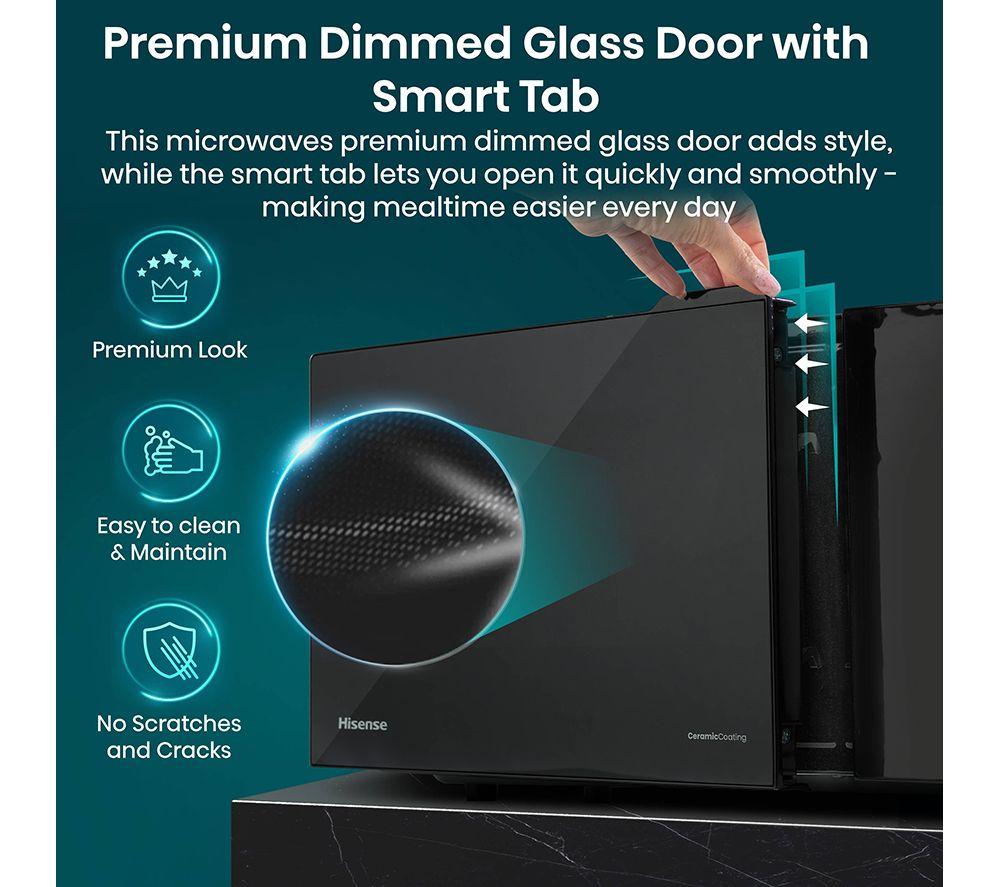HISENSE H23MOBS5H4UK Kompakte Solo-Mikrowelle – Schwarz