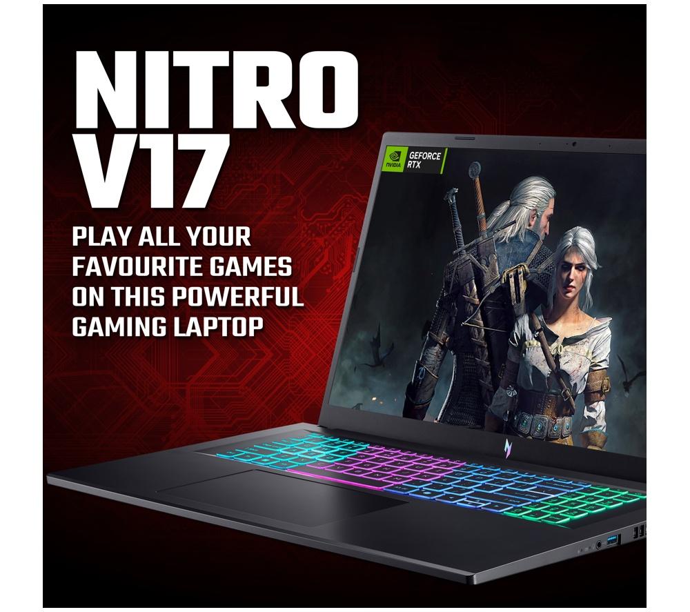 ACER Nitro V17 AI 17.3" Gaming Laptop - Intel® Core™ 7, RTX 5060, 512 GB SSD