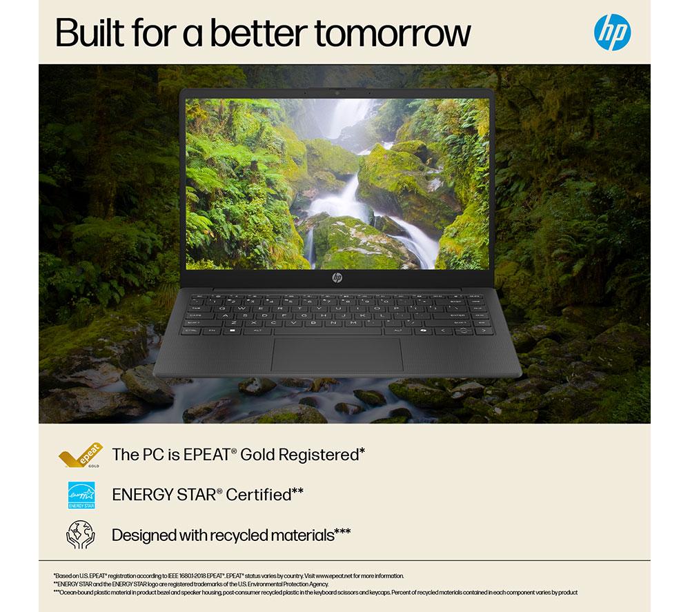 HP 14-ep2501sa 14" Laptop - Intel® N150, 128 GB UFS, Jet Black