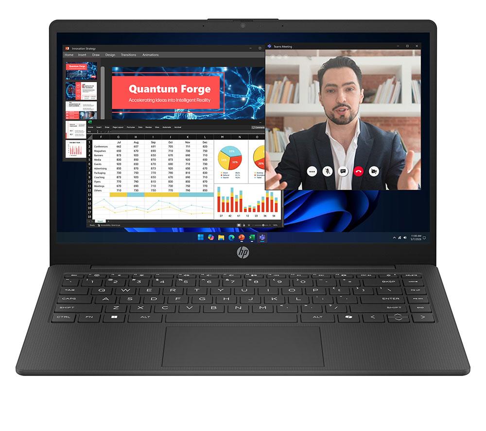 HP 14-ep2501sa 14" Laptop - Intel® N150, 128 GB UFS, Jet Black