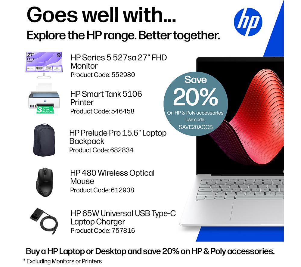Portátil HP OmniBook 5 AI de 16" - AMD Ryzen AI 7, 512 GB SSD, Plata