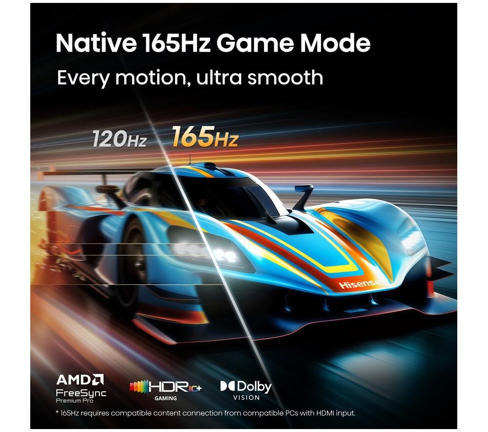 HISENSE U7S PRO Smart TV IA Mini LED 4K de 75" y 165 Hz con Freely - 75U7STUK PRO