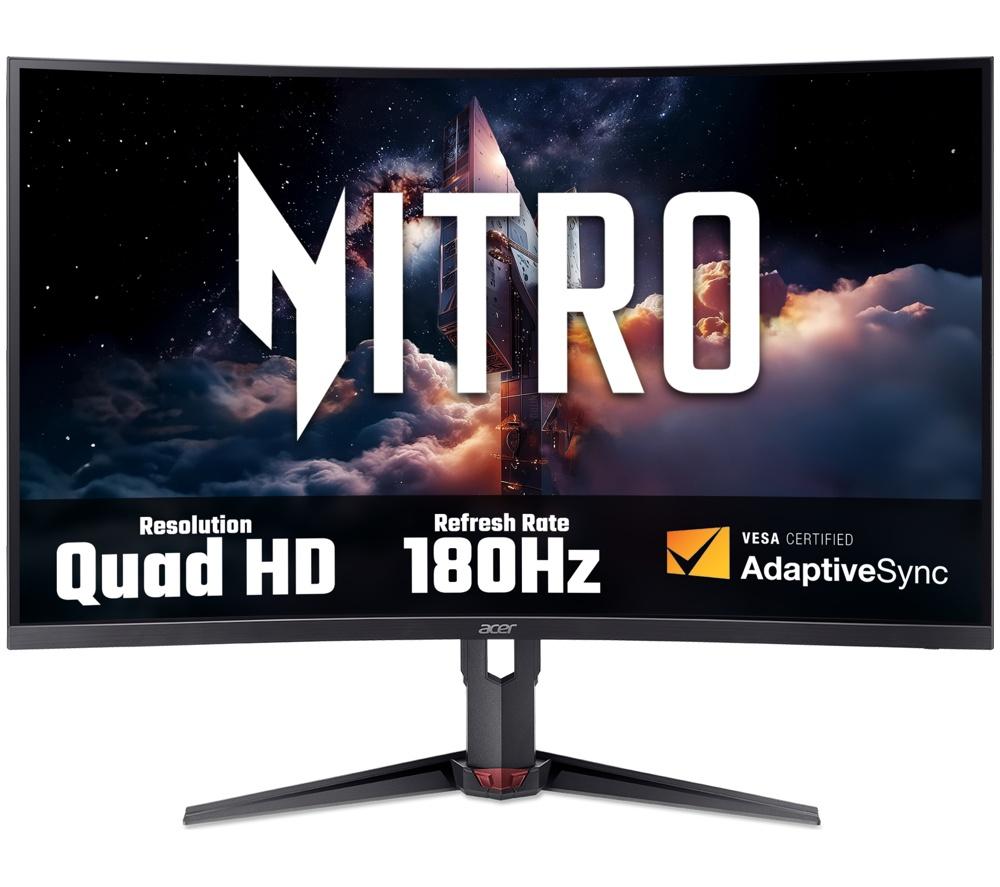 ACER Nitro XZ323QUP1 Quad HD 31.5" Curved VA LCD Gaming Monitor - Black