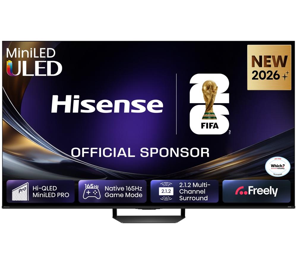 HISENSE U7S PRO 55" Mini LED 4K 165 Hz Smart AI TV with Freely - 55U7STUK PRO