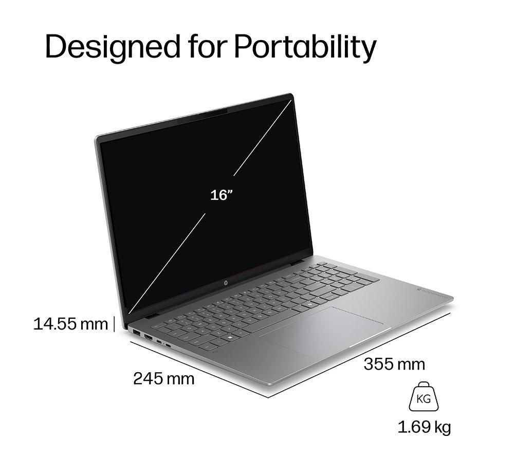 Portátil HP OmniBook 5 de 16" - AMD Ryzen AI 5, 256 GB SSD, Plateado