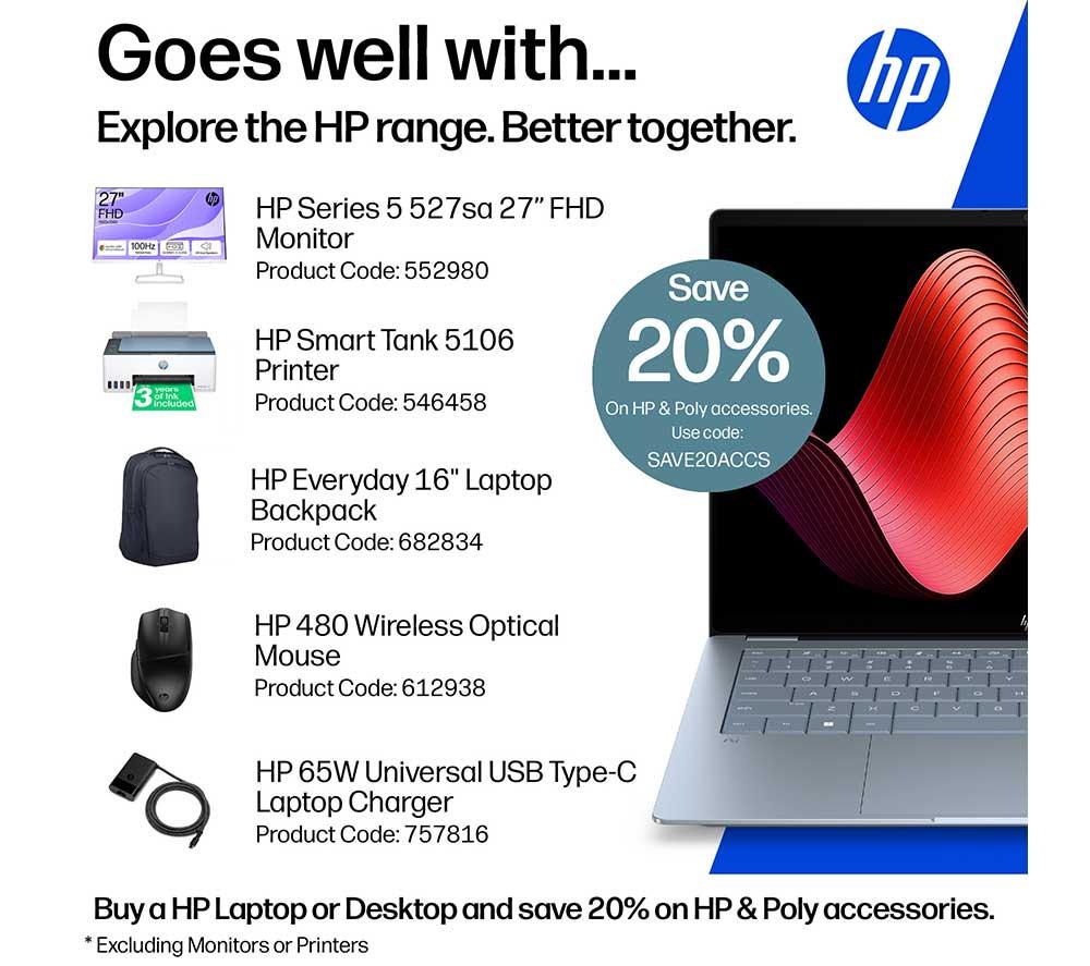 HP OmniBook Ultra 14" Laptop - Snapdragon X2 Plus, 512 GB SSD, Stone Blue