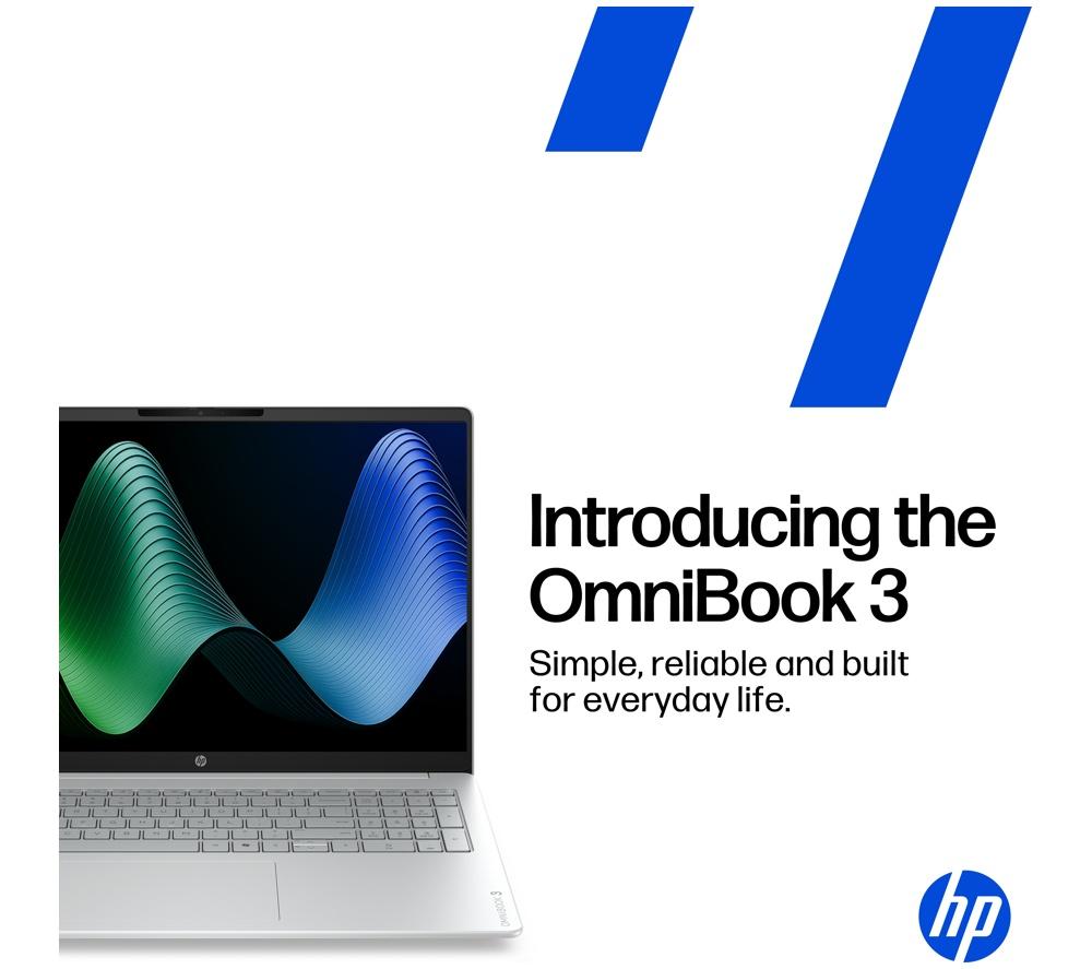 HP OmniBook 3 16" Laptop - Intel® Core™ Ultra 5, 512 GB SSD, Silver