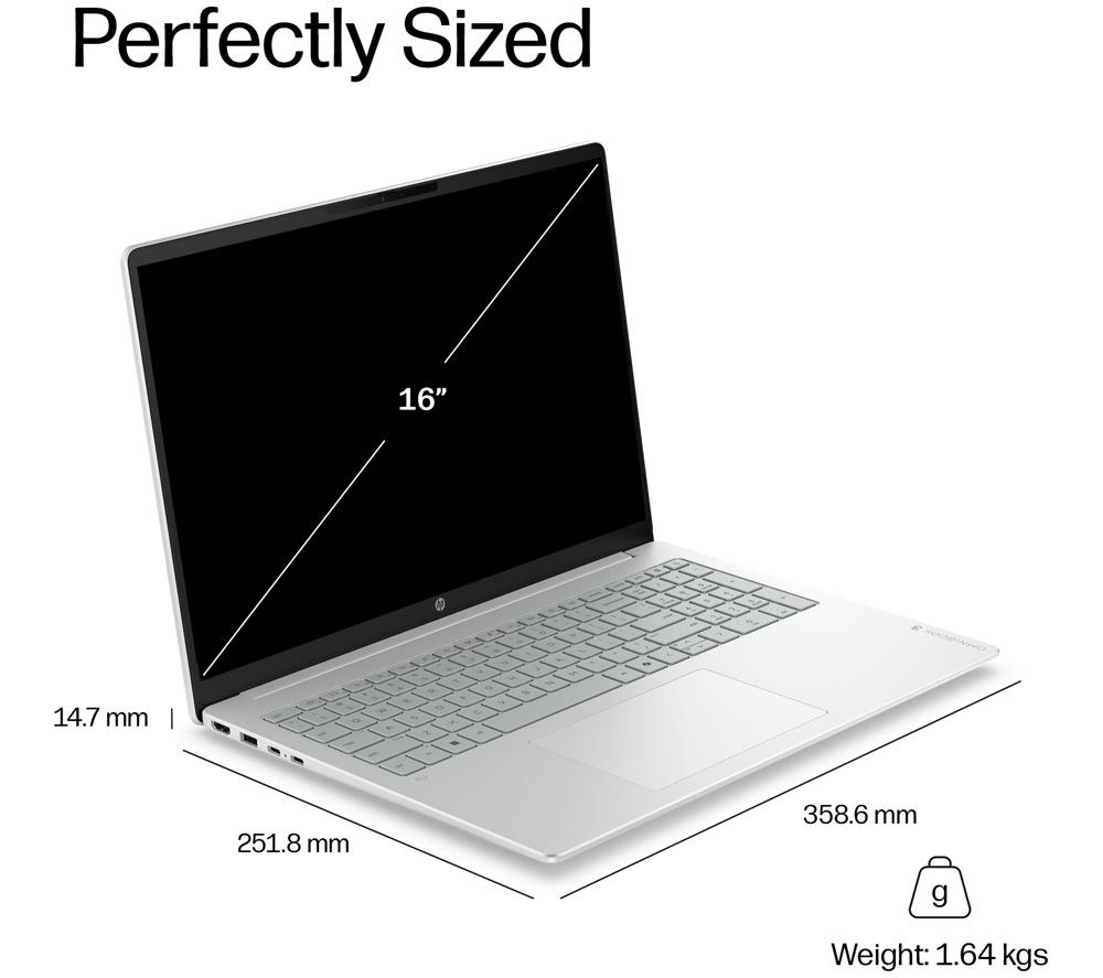 HP OmniBook 3 16" Laptop - Intel® Core™ Ultra 5, 512 GB SSD, Silver