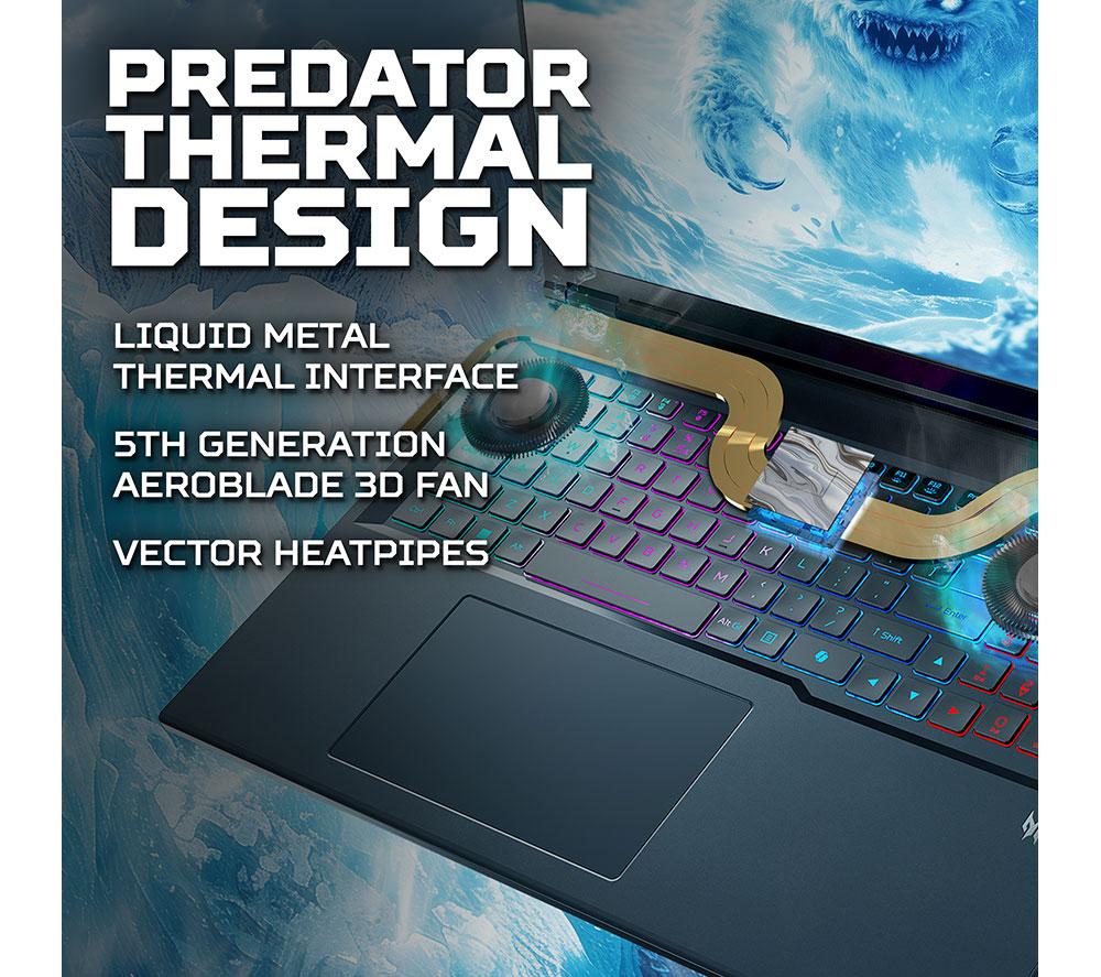 ACER Predator Helios Neo 18 AI 18" Gaming-Laptop - Intel® Core™ Ultra 9, RTX 5070 Ti, 1 TB SSD