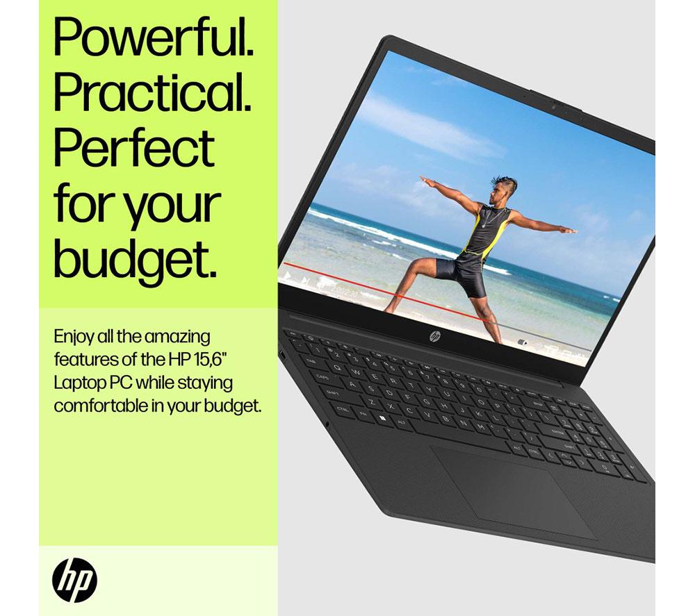 HP 15-fd1504sax 15.6" Laptop - Intel® Core™ 3, 256 GB SSD, Black