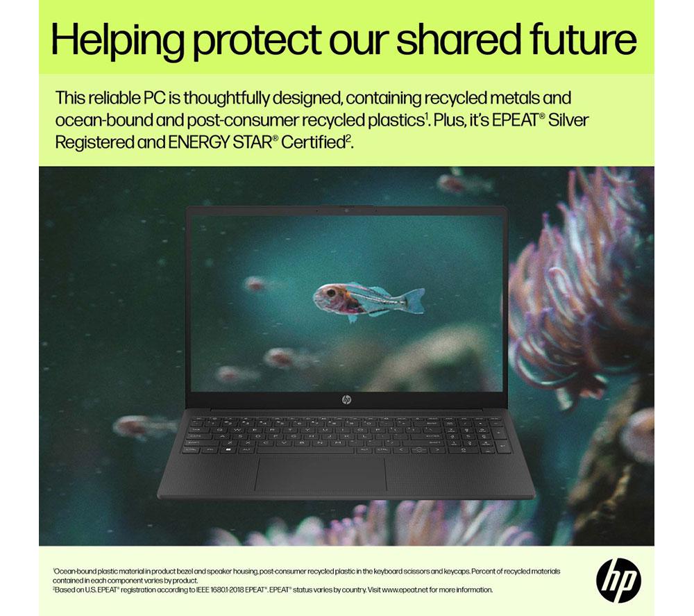 HP 15-fd1504sax 15.6" Laptop - Intel® Core™ 3, 256 GB SSD, Black
