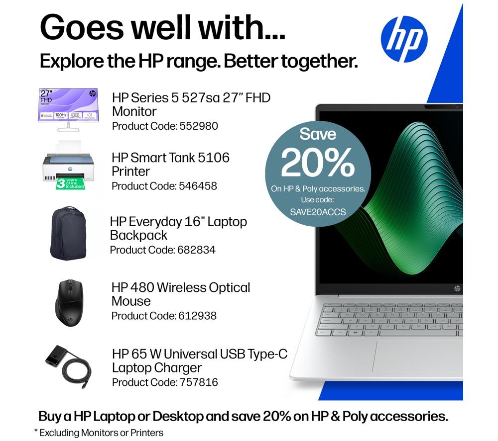 Portátil HP OmniBook 3 de 16" - Intel® Core™ 3, SSD de 256 GB, plateado