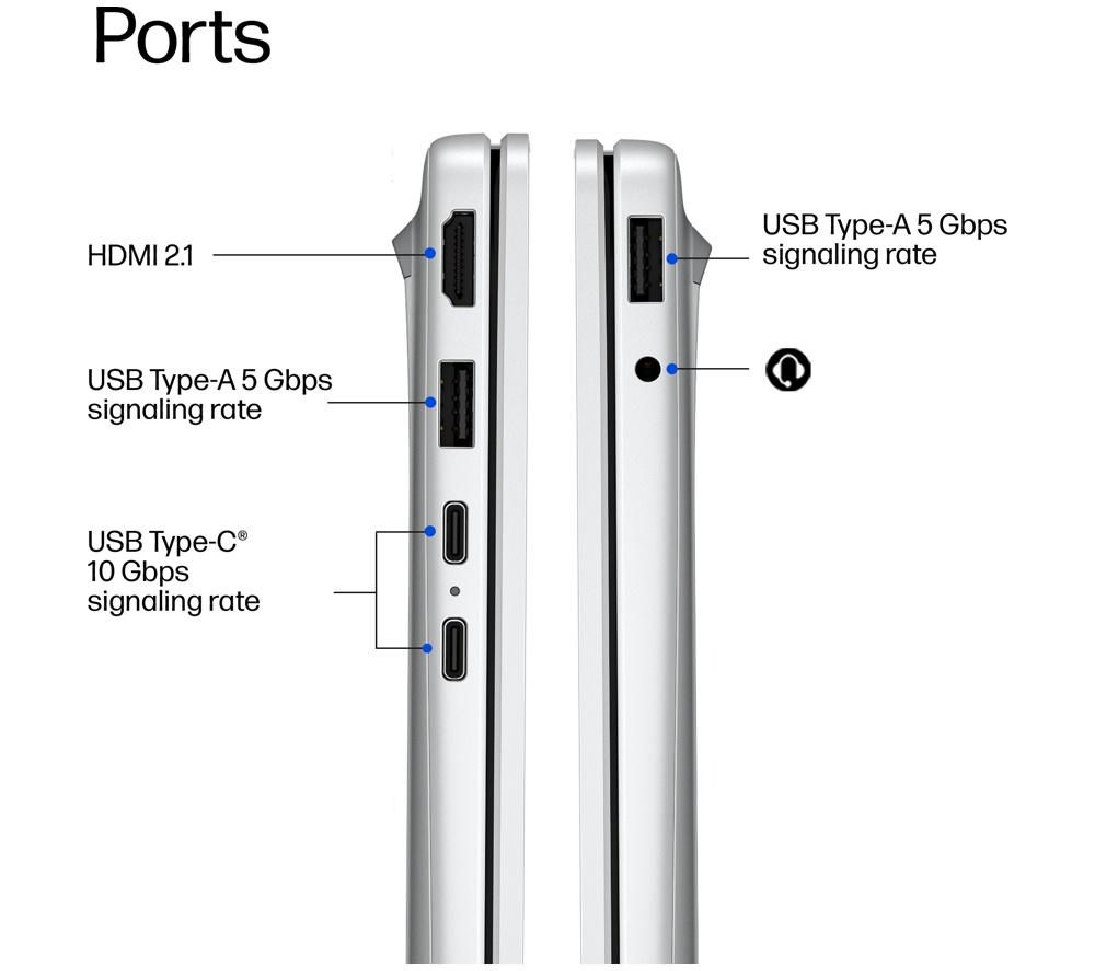 Portátil HP OmniBook 3 de 16" - Intel® Core™ 3, SSD de 256 GB, plateado