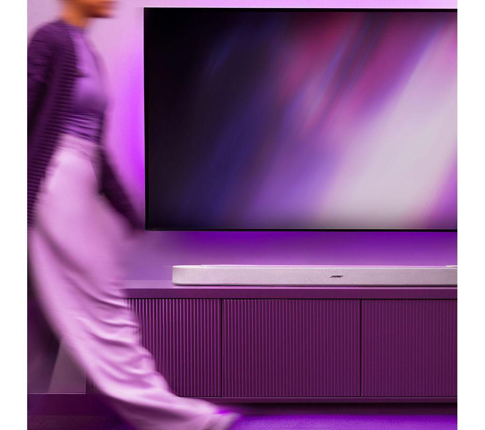 BOSE Lifestyle Ultra Soundbar & Lifestyle Ultra Wireless Multi-room Speaker Bundle with Amazon Alexa – White
