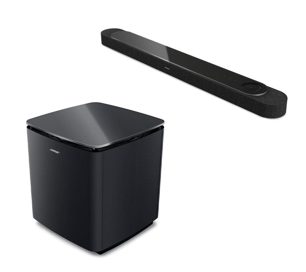 BOSE Lifestyle Ultra Soundbar & Lifestyle Ultra Subwoofer Bundle with Amazon Alexa - Black