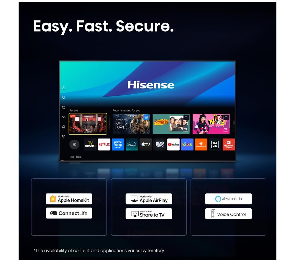 HISENSE Canvas S7S Smart TV QLED 4K de 55" con Freely y Art Mode - 55S7STUK
