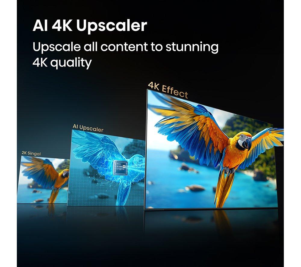 HISENSE A7S 43" QLED 4K Smart AI TV with Freely - 43A7STUK