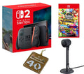 NINTENDO Switch 2, Super Mario Party Jamboree + Jamboree TV, Super Mario Bros Keychain & Switch 2 Camera Bundle