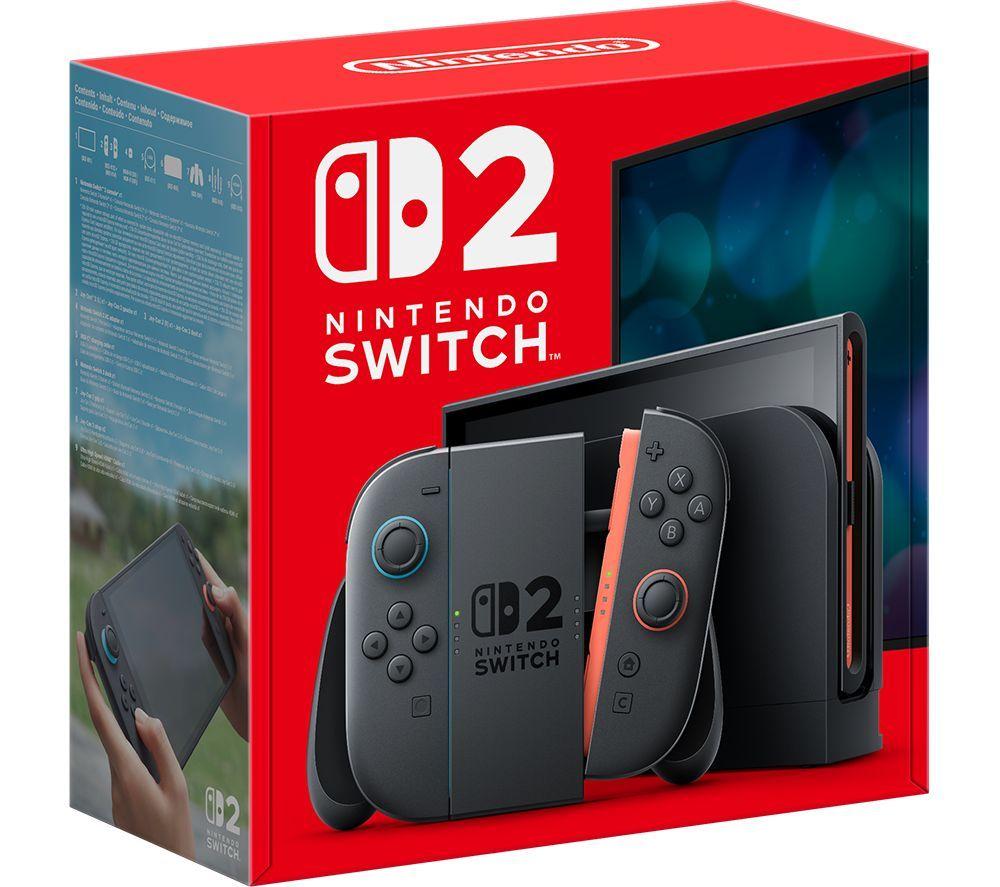 NINTENDO Switch 2, Super Mario Bros 40th Anniversary Keychain, Super Mario Galaxy 1 & 2 & Mario Kart World Bundle