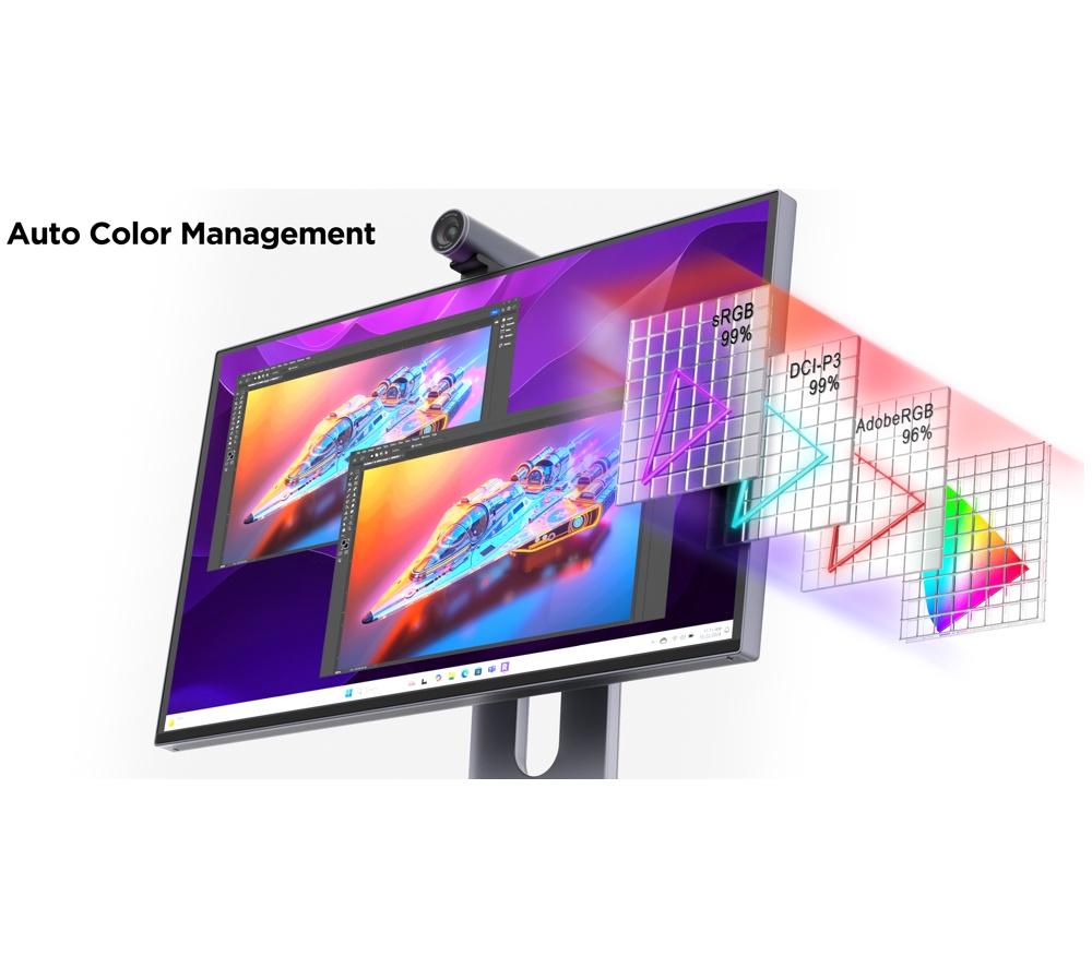 LENOVO Yoga Pro 27UD-10 4K 26.5" Ultra HD QD-OLED Monitor - Grey