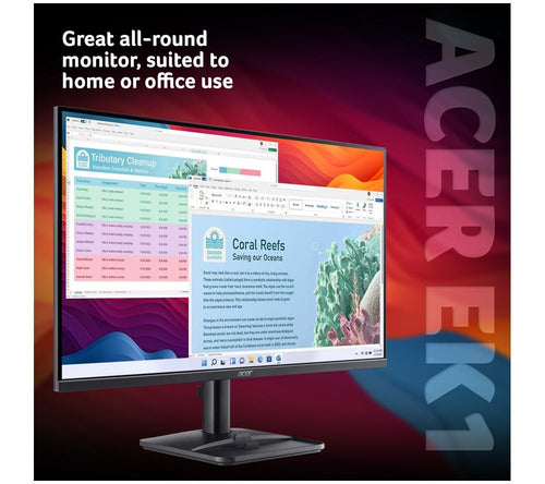 Monitor LCD VA ACER EK241YP0bi Full HD de 23,8" - Negro