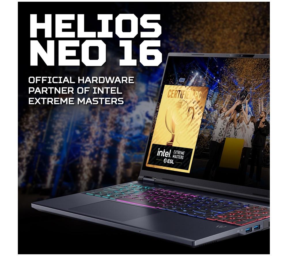 Portátil gaming ACER Predator Helios Neo 16 AI de 16" - Intel® Core™ Ultra 9, RTX 5080, SSD de 1 TB