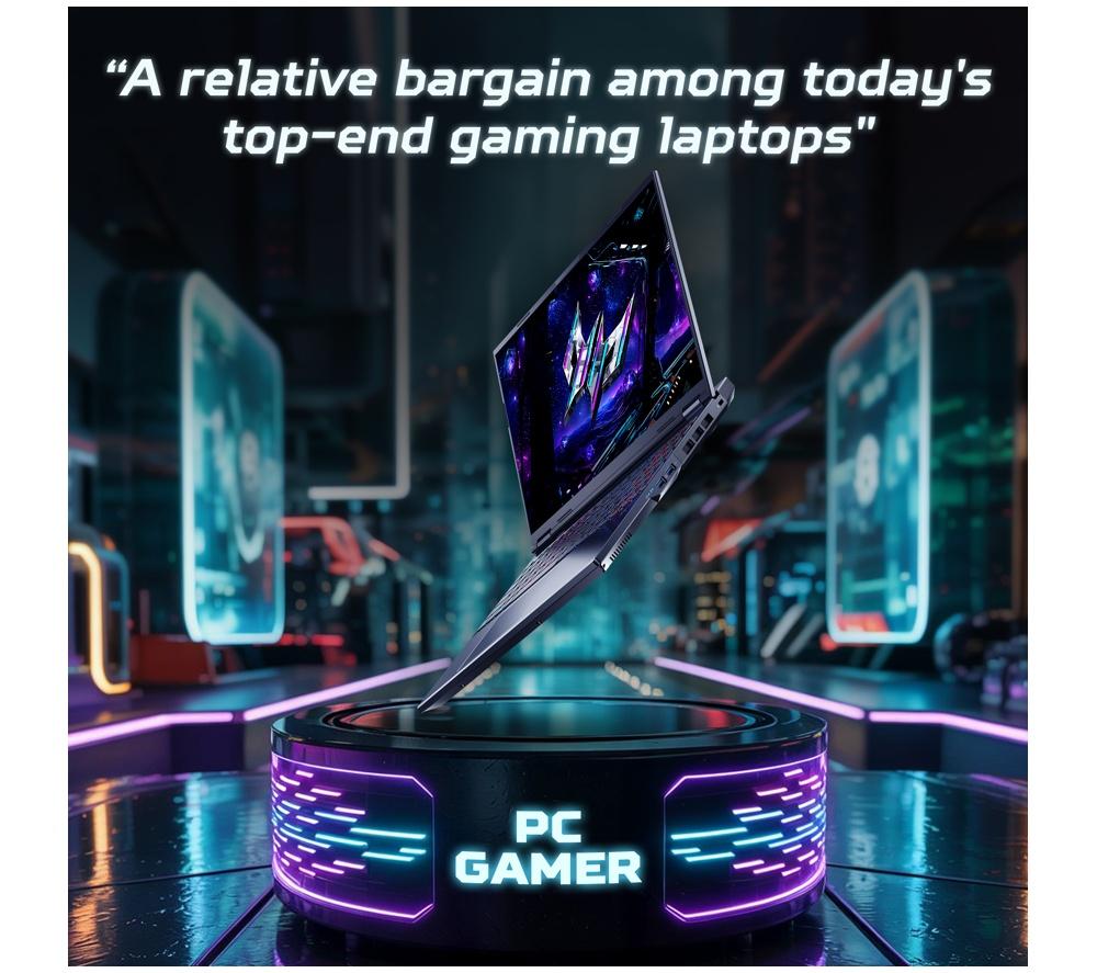 Portátil gaming ACER Predator Helios Neo 16 AI de 16" - Intel® Core™ Ultra 9, RTX 5080, SSD de 1 TB