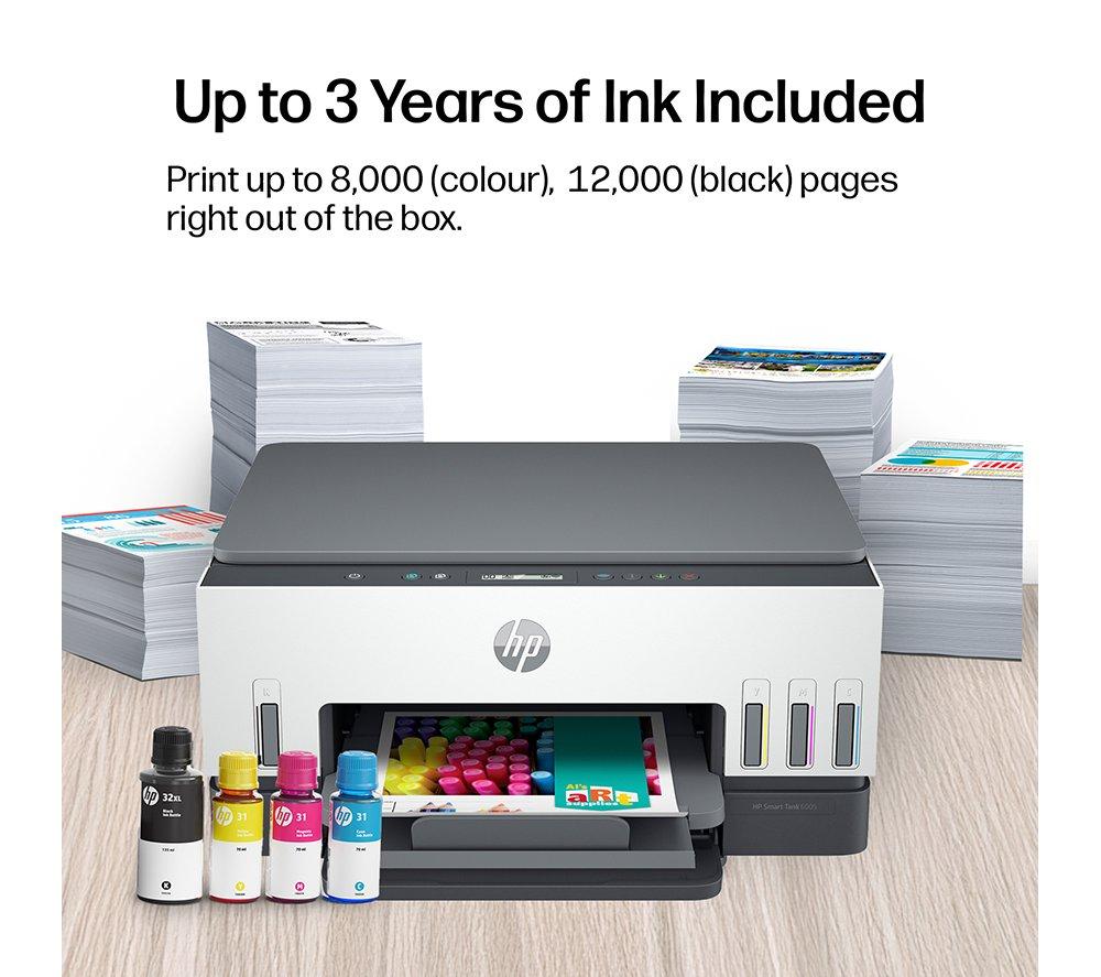 Impresora de inyección de tinta inalámbrica todo en uno HP Smart Tank 6005