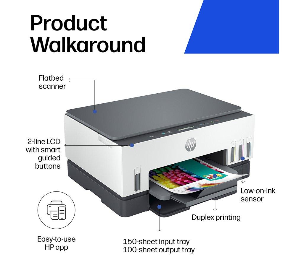 Impresora de inyección de tinta inalámbrica todo en uno HP Smart Tank 6005