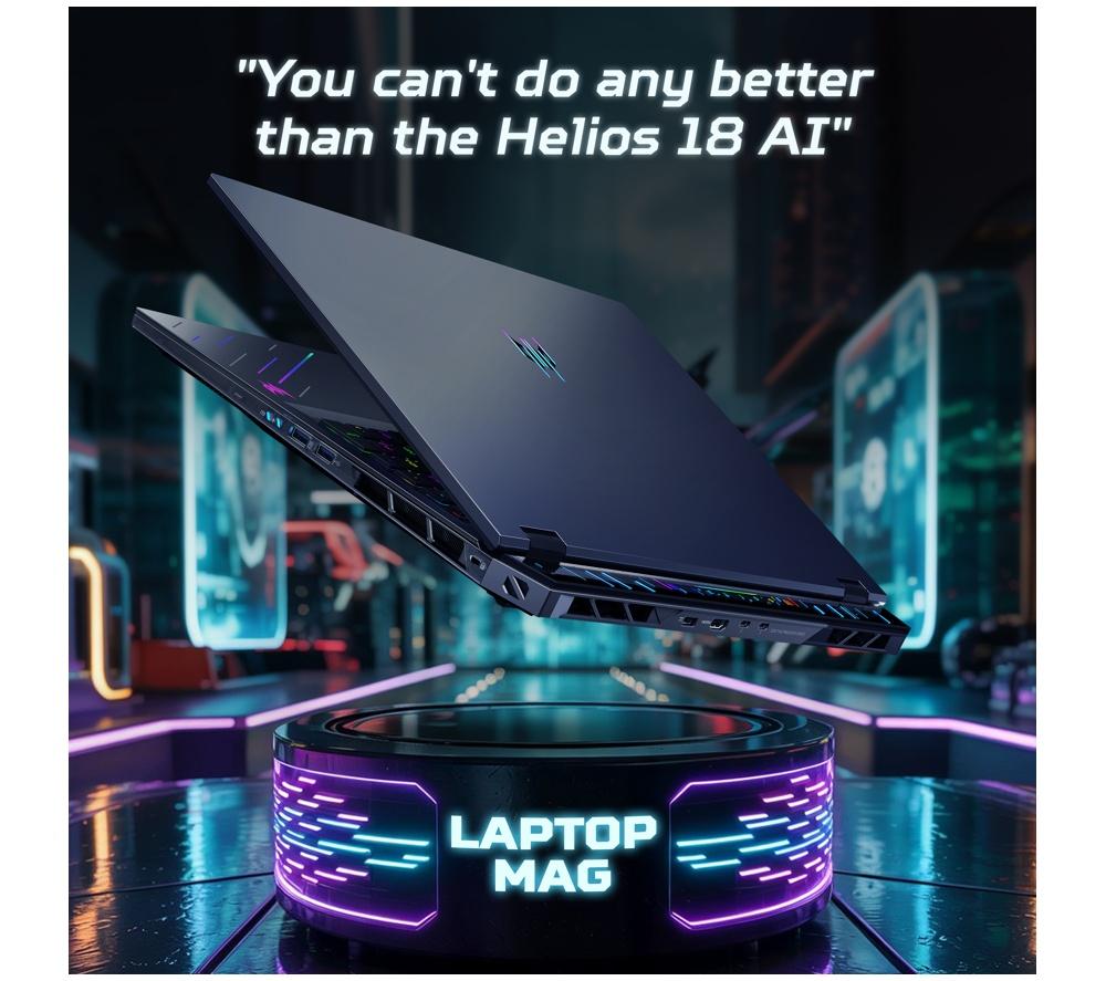 ACER Predator Helios 18 AI 18" Gaming Laptop - Intel® Core™ Ultra 9, RTX 5090, 2 TB SSD