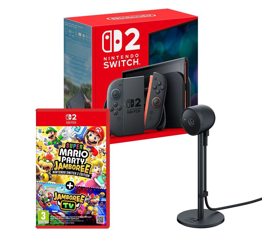 NINTENDO Switch 2, Super Mario Party Jamboree + Jamboree TV & Camera Bundle