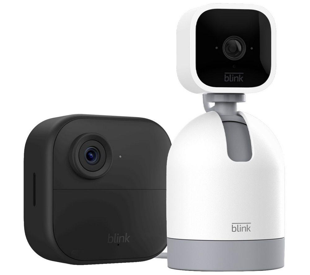 BLINK Dual-Zone Starter Kit with Pan-Tilt Indoor & Outdoor Security Camera Bundle