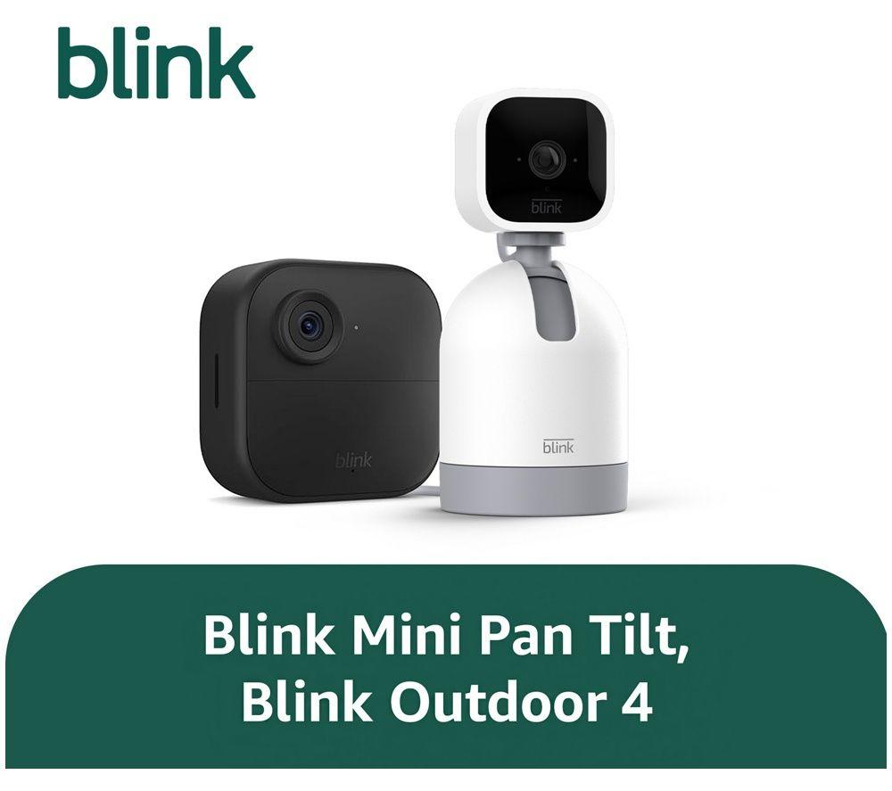 BLINK Dual-Zone Starter Kit mit Pan-Tilt Innen- und Außenkamera-Bündel