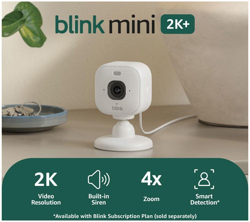 BLINK Outdoor Starter Kit für Sicherheit zuhause mit Video-Türklingel-System, Mini 2K+ Überwachungskamera & wetterfestem Netzteil-Paket