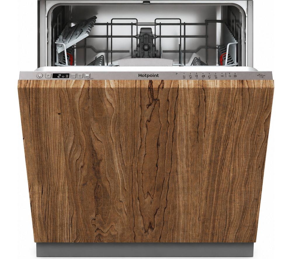 HOTPOINT ActiveDry HP2IFC14BN6UK Full Size Integrated Dishwasher - Silver