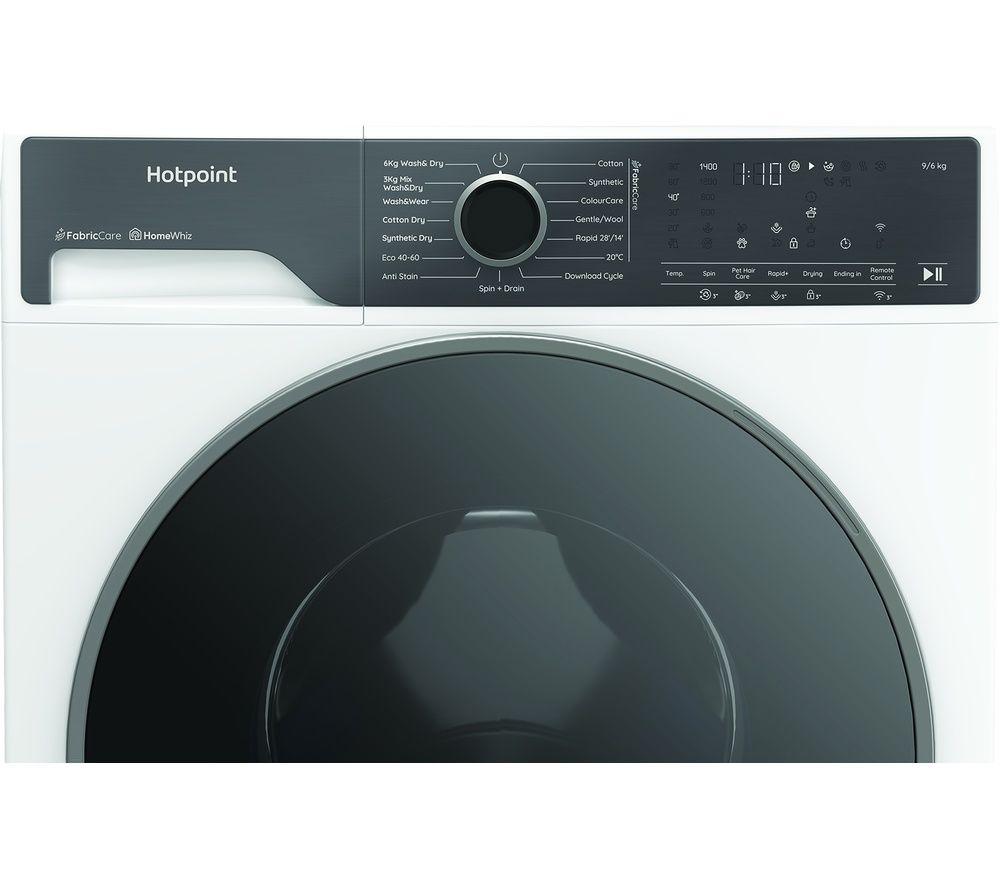 HOTPOINT Fabric Care Pro HPD 9693 CARE UK 9 kg Washer Dryer - White
