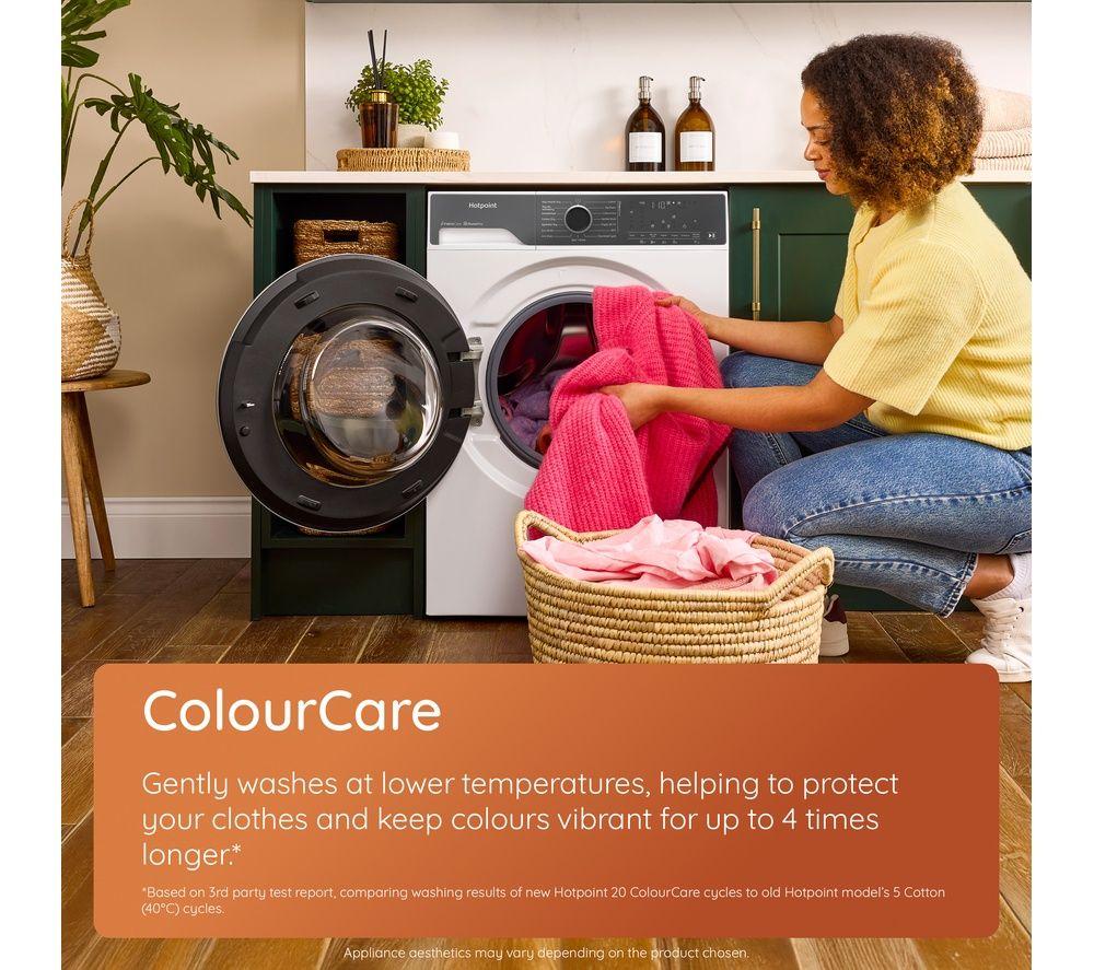 HOTPOINT Fabric Care Pro HPD 9693 CARE UK 9 kg Washer Dryer - White