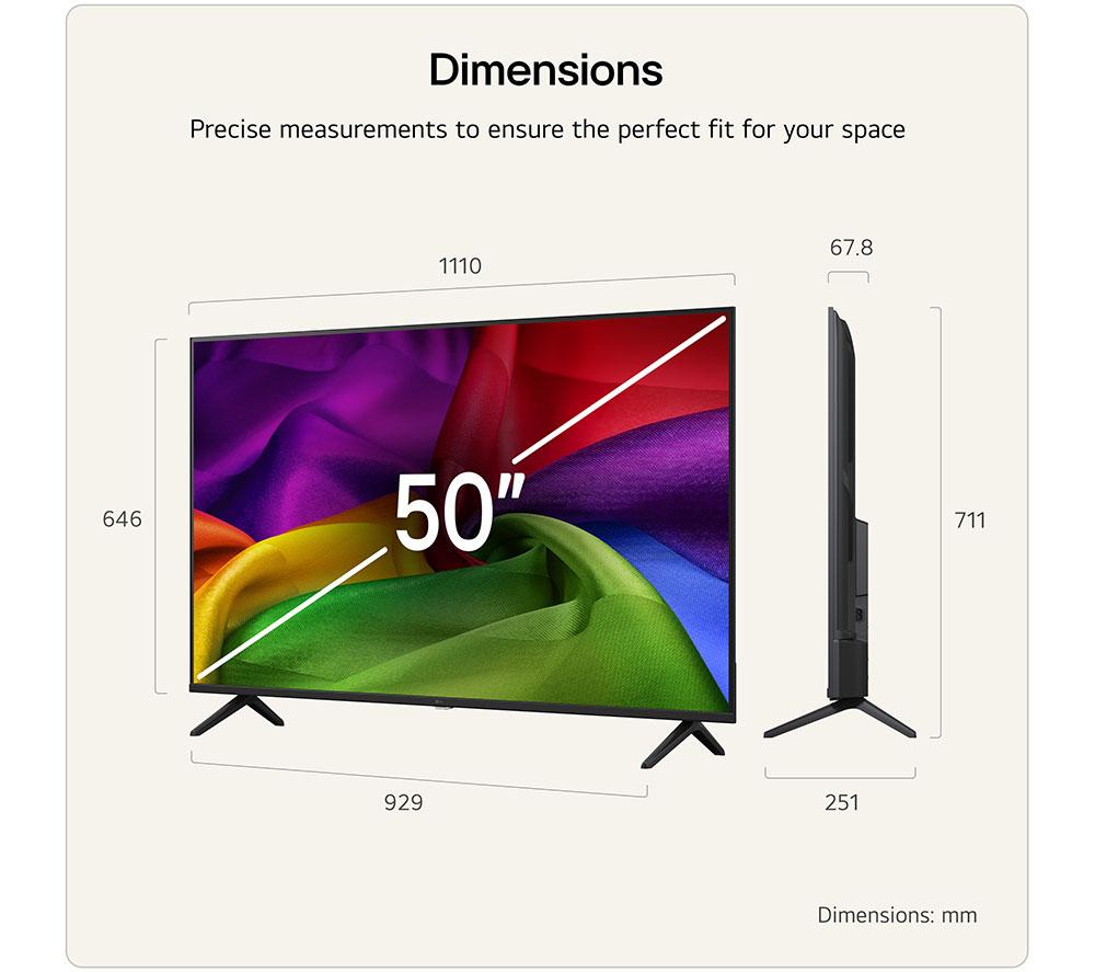 LG NU80 TV LED 4K HDR Smart de 50" 2026 - 50NU800B6LC