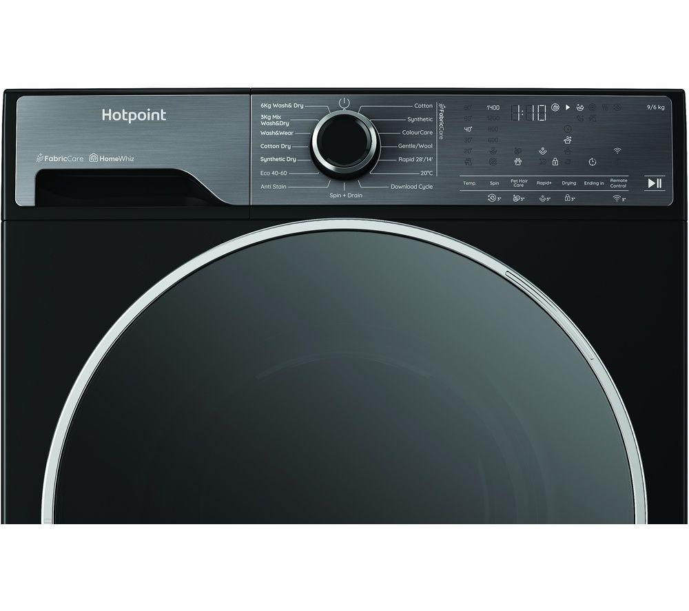 HOTPOINT Fabric Care Pro HPD 9693B CARE UK 9 kg Washer Dryer - Black