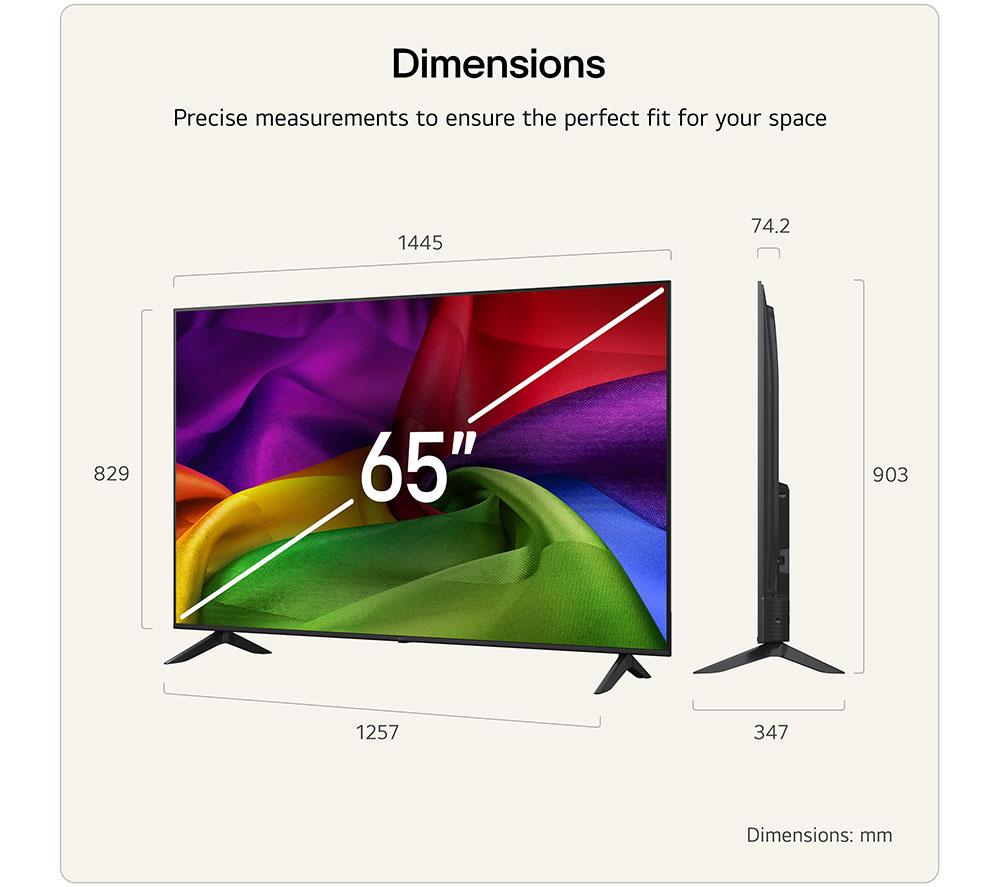 LG NU80 TV LED Smart 4K HDR 65" 2026 - 65NU800B6LA