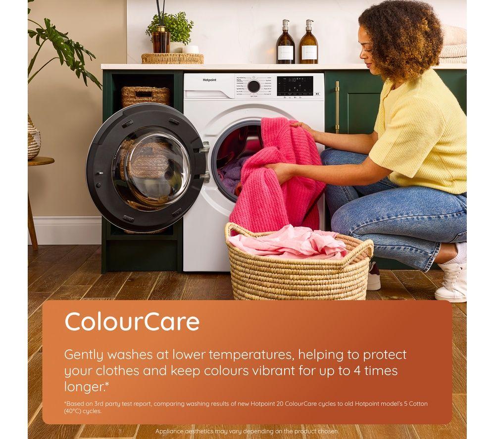 HOTPOINT AntiStain HBD 8680 ANTI STAIN UK 8 kg Washer Dryer - White