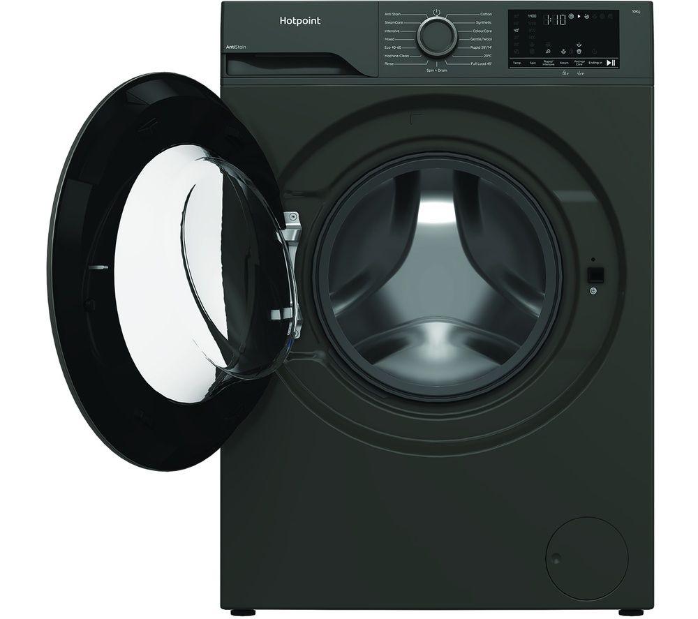 HOTPOINT Anti Manchas H 101G UK Lavadora de 10 kg y 1400 rpm - Gris Manhattan