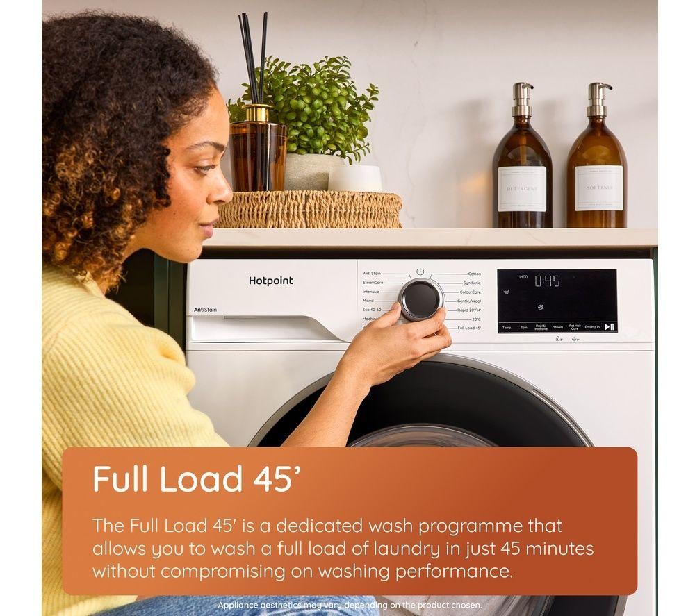 HOTPOINT Anti Manchas H 101G UK Lavadora de 10 kg y 1400 rpm - Gris Manhattan