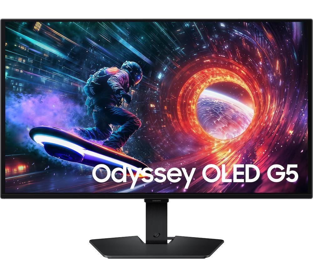 SAMSUNG Odyssey G5 LS27FG502SUXXU Quad HD 27" QD-OLED Gaming Monitor - Black