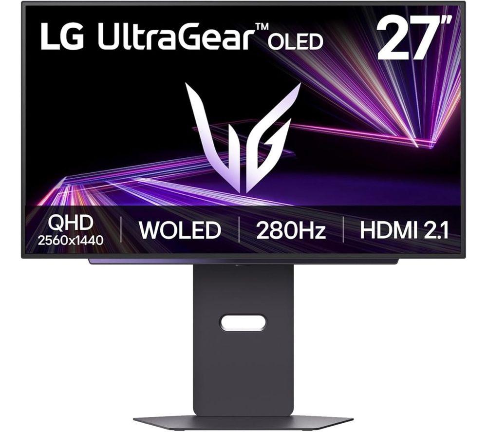 LG UltraGear GX7 27GX790B-B Quad HD 27" OLED Dual Mode Gaming Monitor - Black