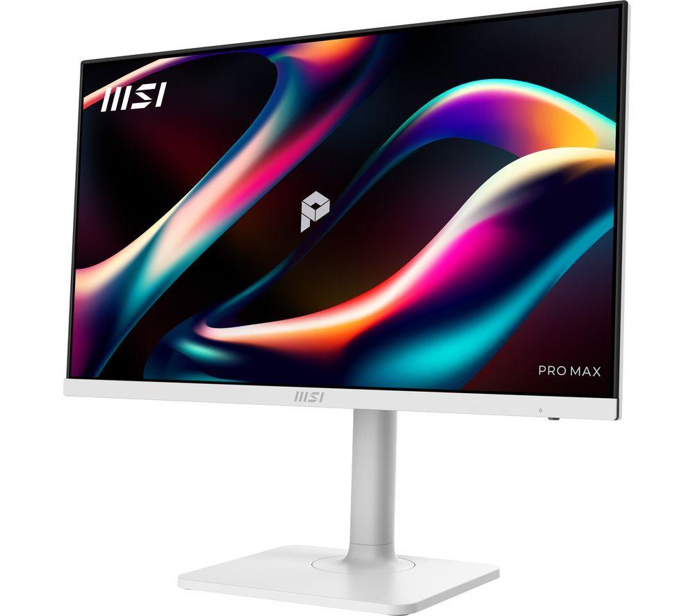 Monitor LED MSI PRO MAX 241PHW E144 Quad HD de 23.8" - Blanco